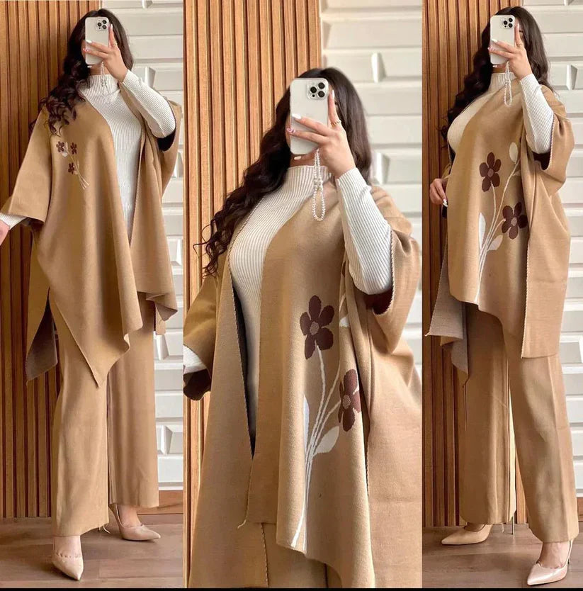 Ready To Wear 3 Pcs Winter Fleece Outfit CH-328