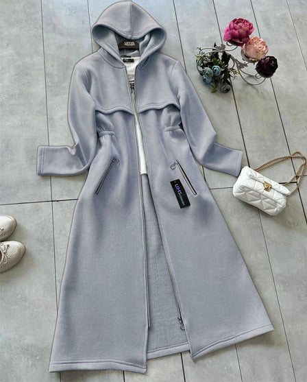 Oversize Long Hooded Fleece Upper LY-0025