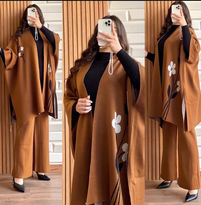 Ready To Wear 3 Pcs Winter Fleece Outfit CH-328